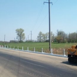 Установка барьерного ограждения
